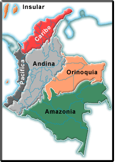 regiones de colombia